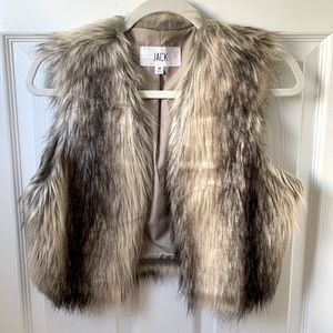 Faux fur vest